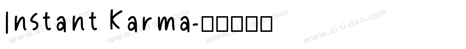 Instant Karma字体转换